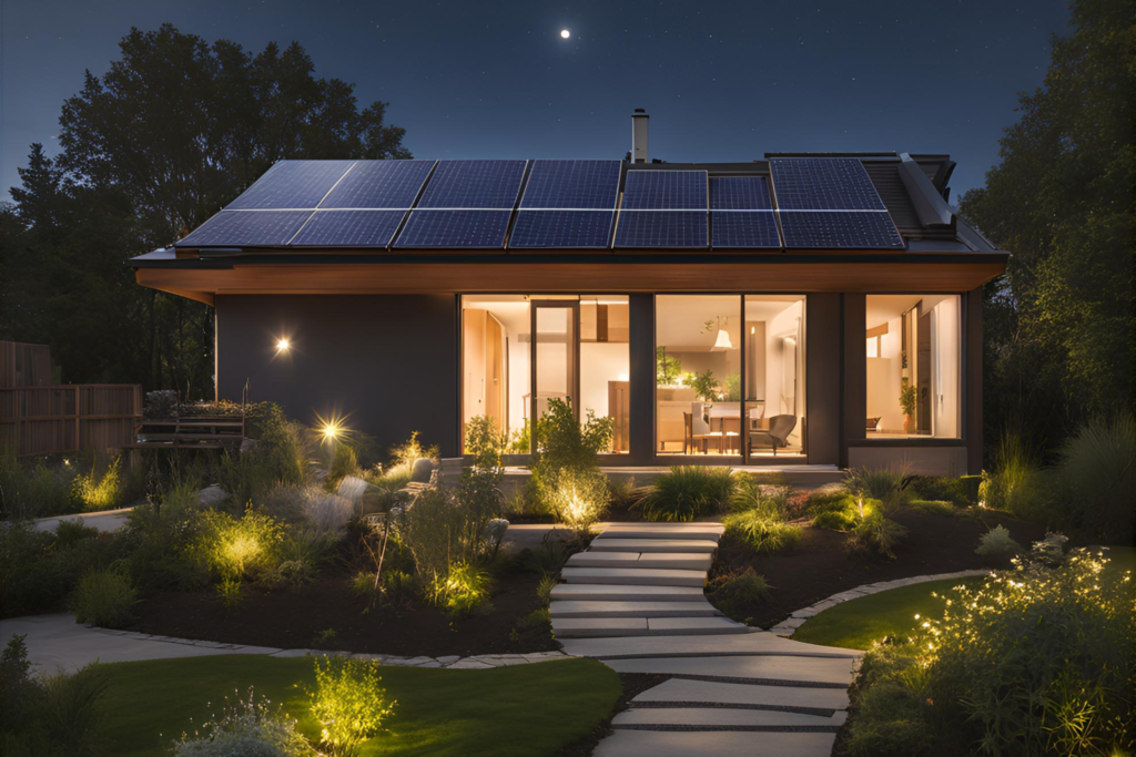 Alternatives for using solar energy at night with net metering and battery storage